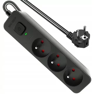 Napájací kábel, predlžovací kábel Defender 3 SOCKET 1,5m s uzemnením